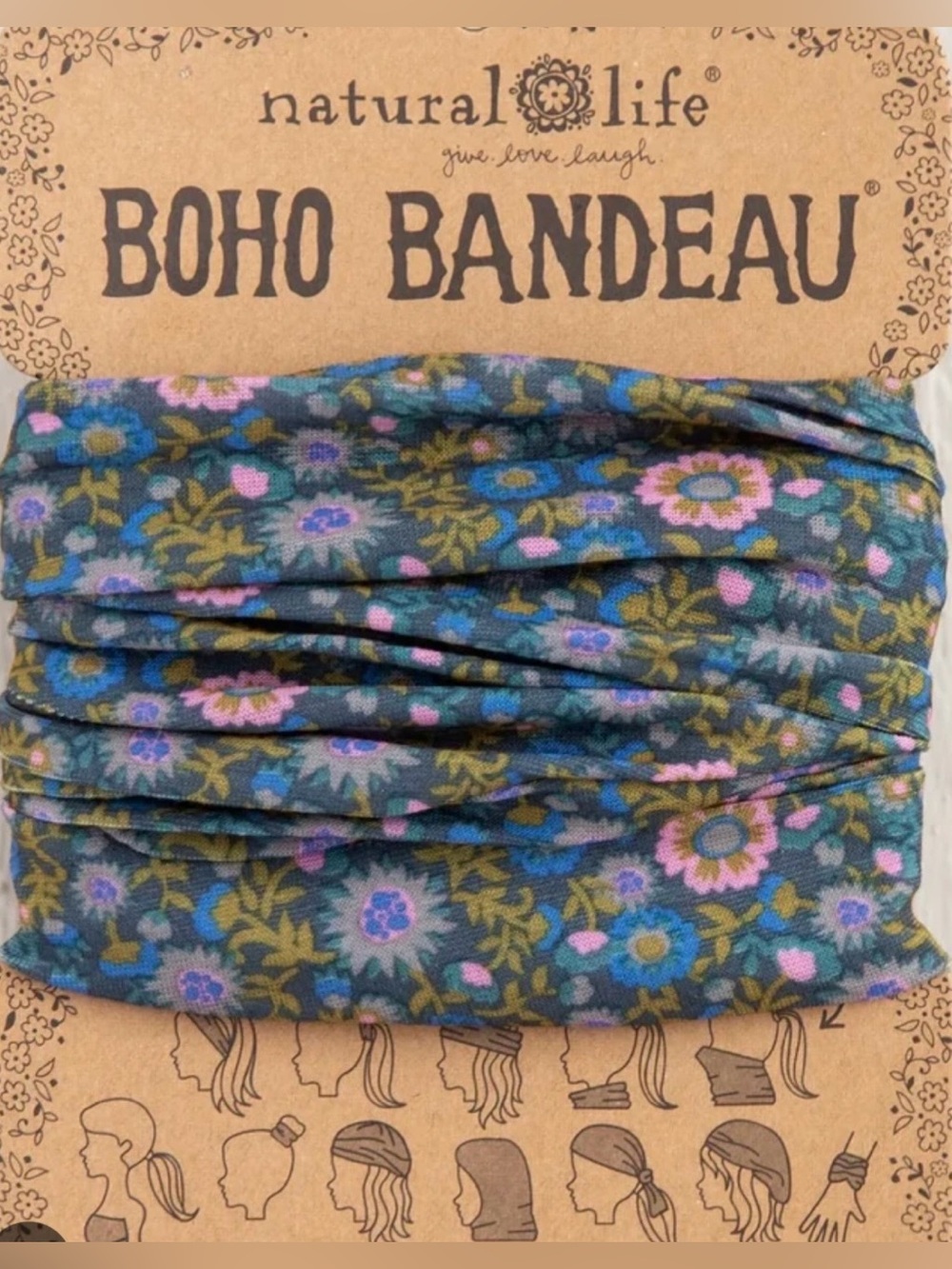 Natural Life Boho Bandeau, 3 Pack, Multi-Colors, Full Size, Multiple Uses - Picture 10 of 12